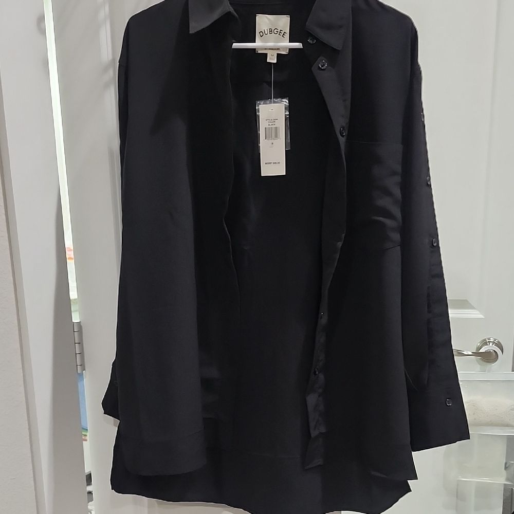 Dubgee Black Button-Up Shirt